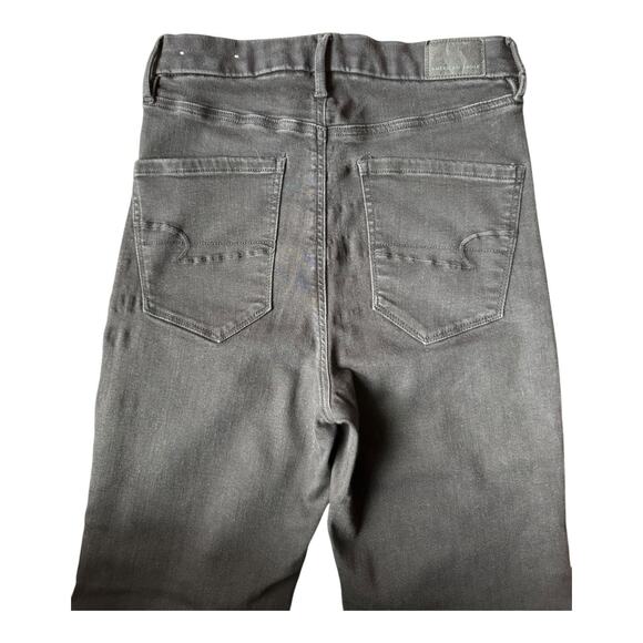 AE Next Level Curvy High-Waisted Flare Jean black size 6 - Picture 8 of 12